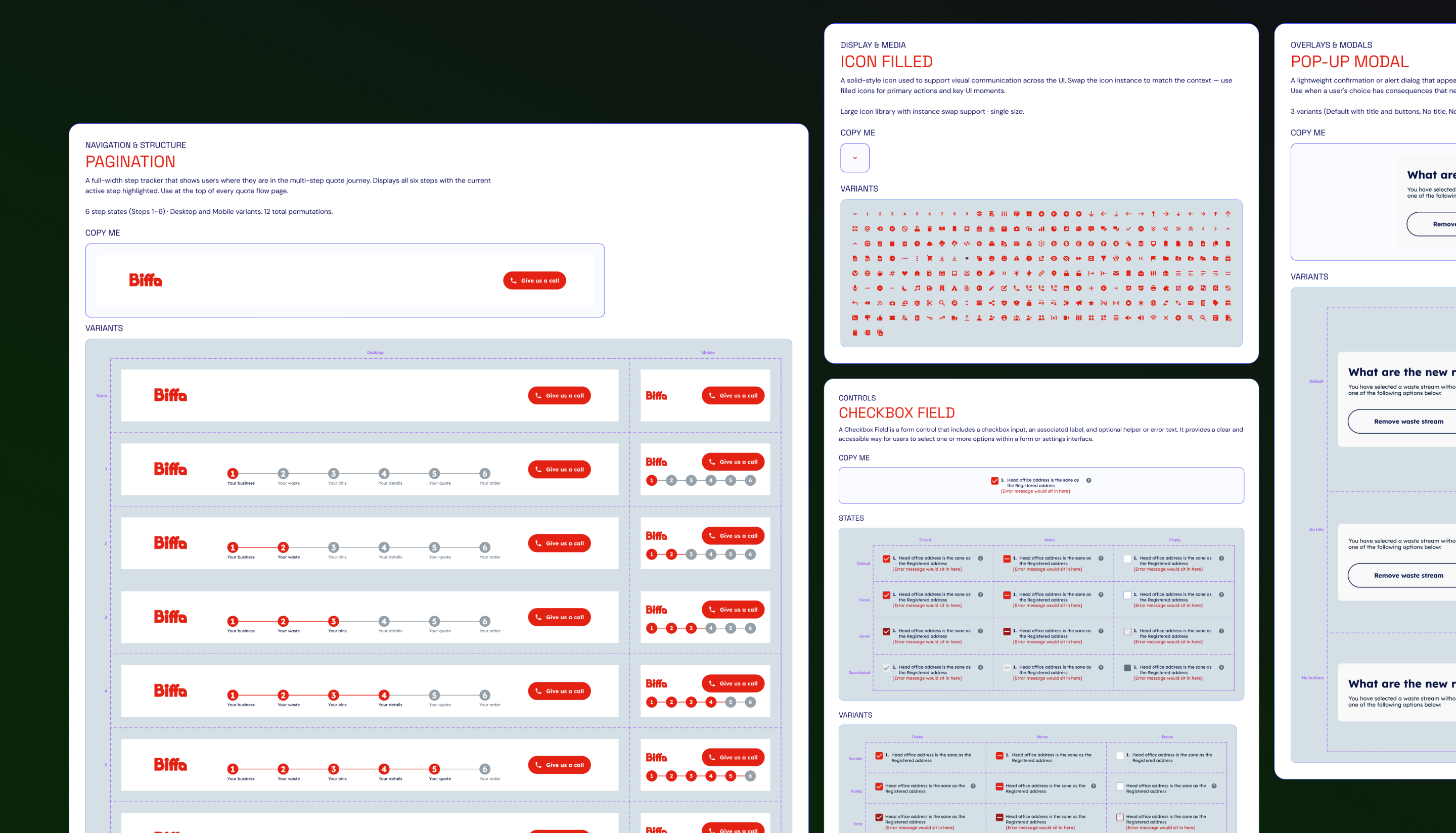 Biffa Design System prototype