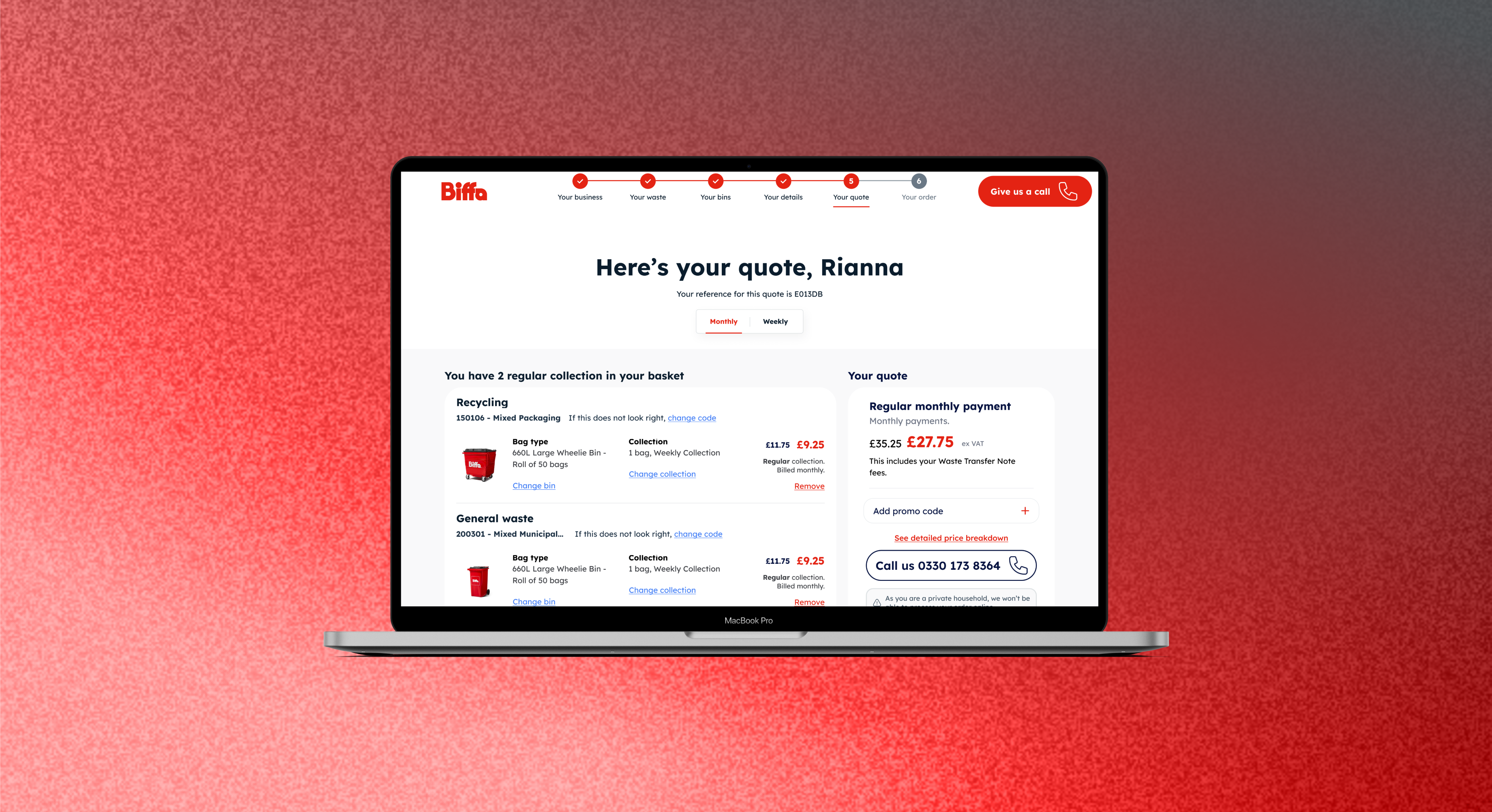 Biffa final designs